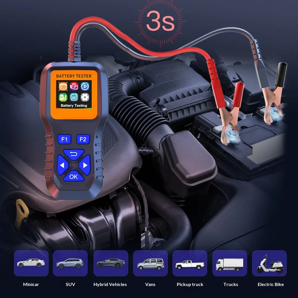 Professional Level Car Battery Tester Simple Enables Anyone To Efficiently And Effectively Data To Determine Battery