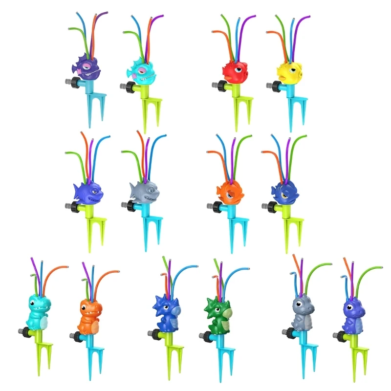 

N80C Cartoon Kids Sprinkler Sprinkler Toy Outdoor Water Fighting Toy Water Sprinkler Garden Patio Yard Birthday Gifts