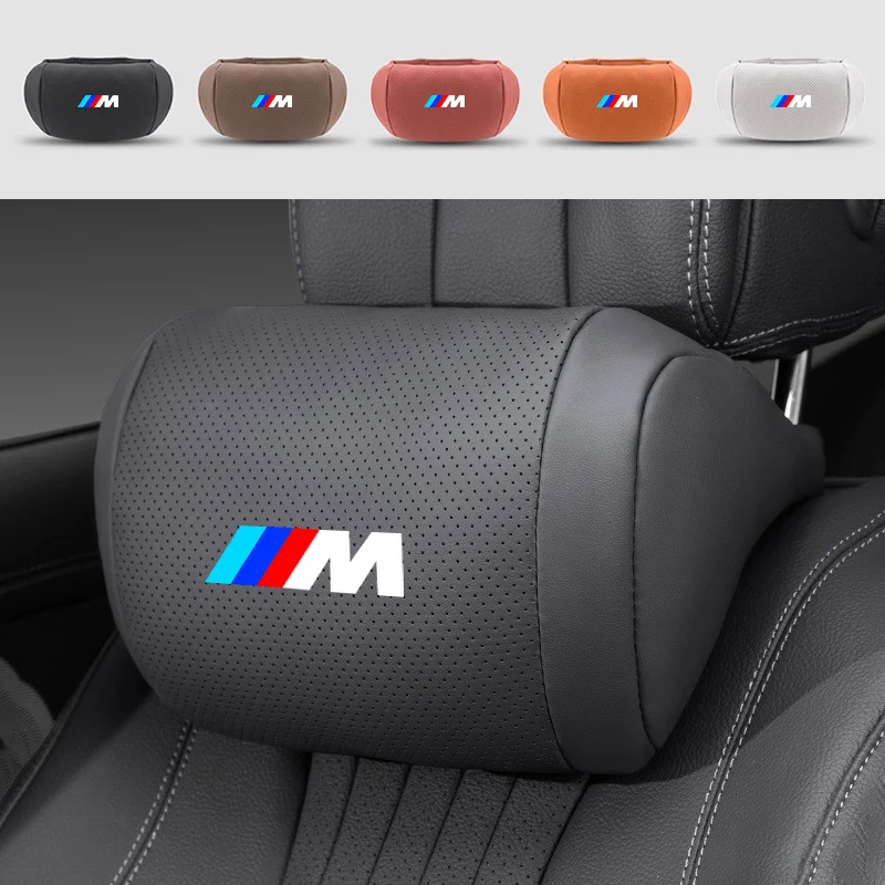 Soft Car Seat Headrest Memory Cotton Neck Pillow Stickers For BMW E46 E90 E60 F30 E39 E36 E87 E92 E91 E10 F20 X5 Performance