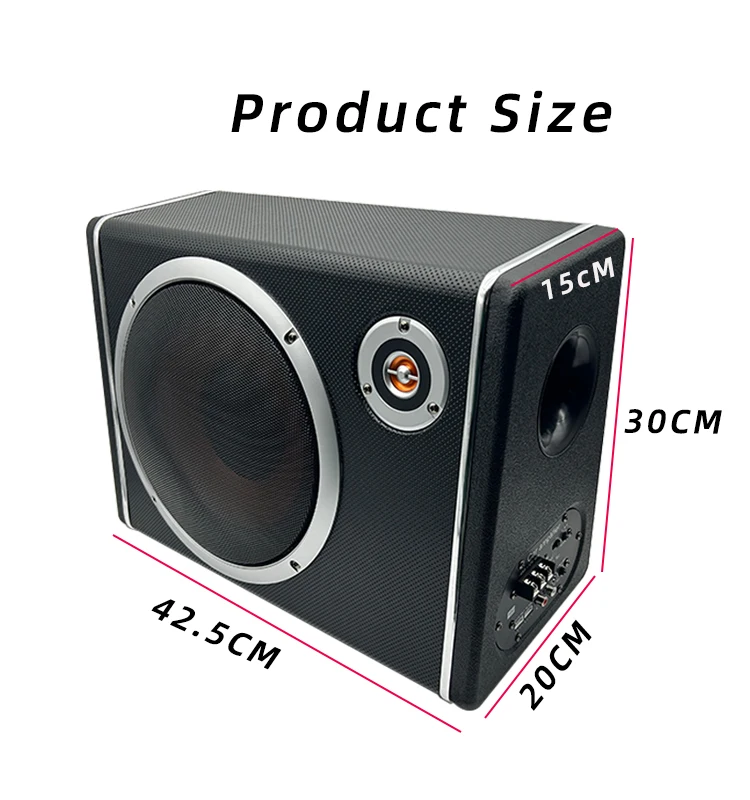 hot sale 10inch 4ohm Vehicle Refit 12V Super Bass Active Subwoofer max 600W Big Power 10 Inch Trapezoid Car Audio Subwoofer