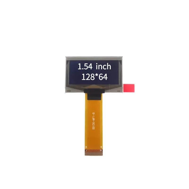 1.54 inch monochrome OLED display resolution 128X64 low power interface display