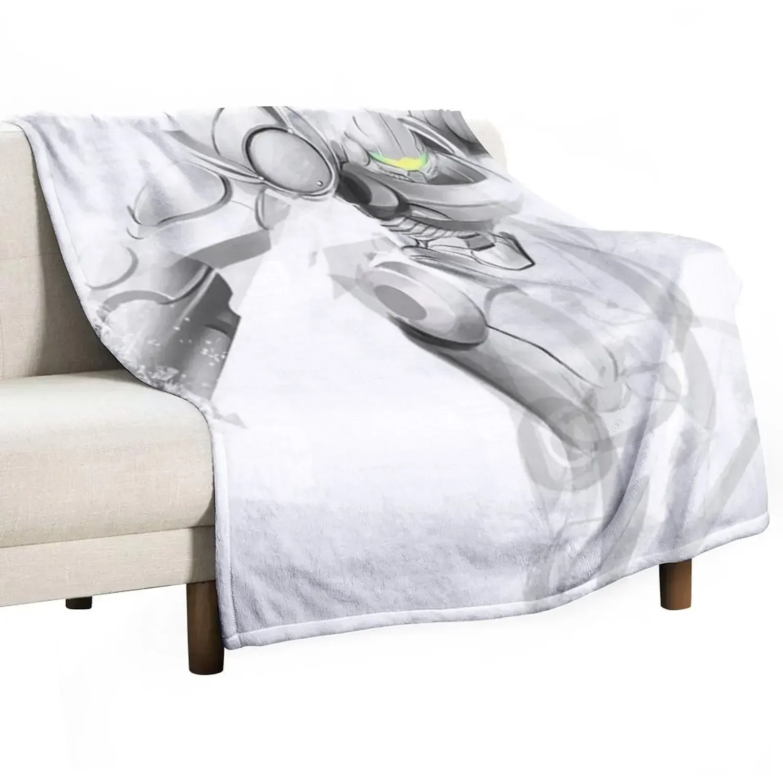 samus recolor varia suit Throw Blanket Luxury Designer warm winter Beach valentine gift ideas Blankets