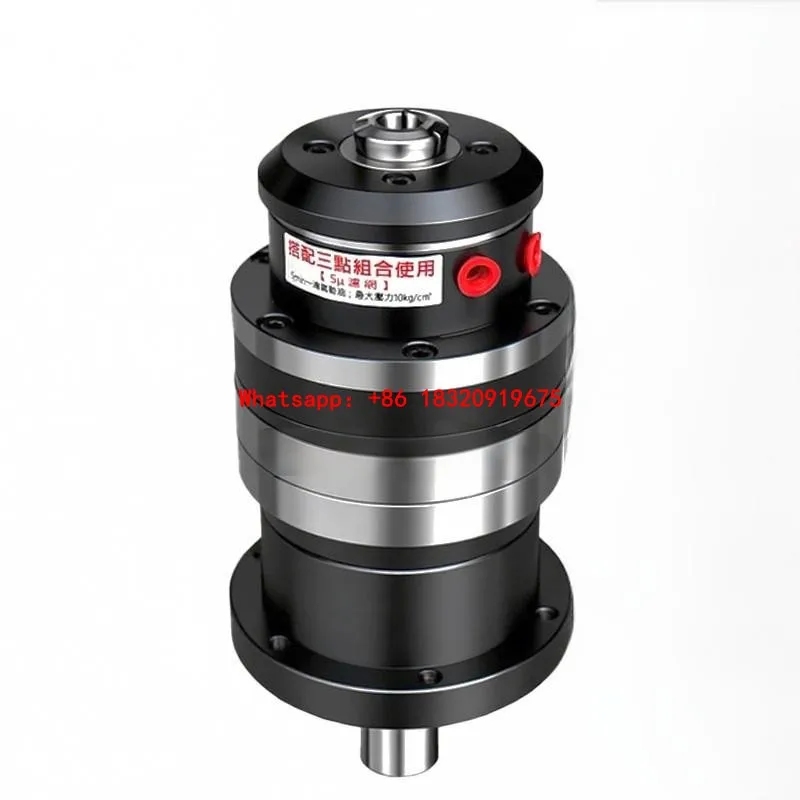 Cyclmotion CNC JAC-15+DR25 Compact Pneumatic Rotary Chuck with Integrated Spindle Precision Hollow Automation Workholding
