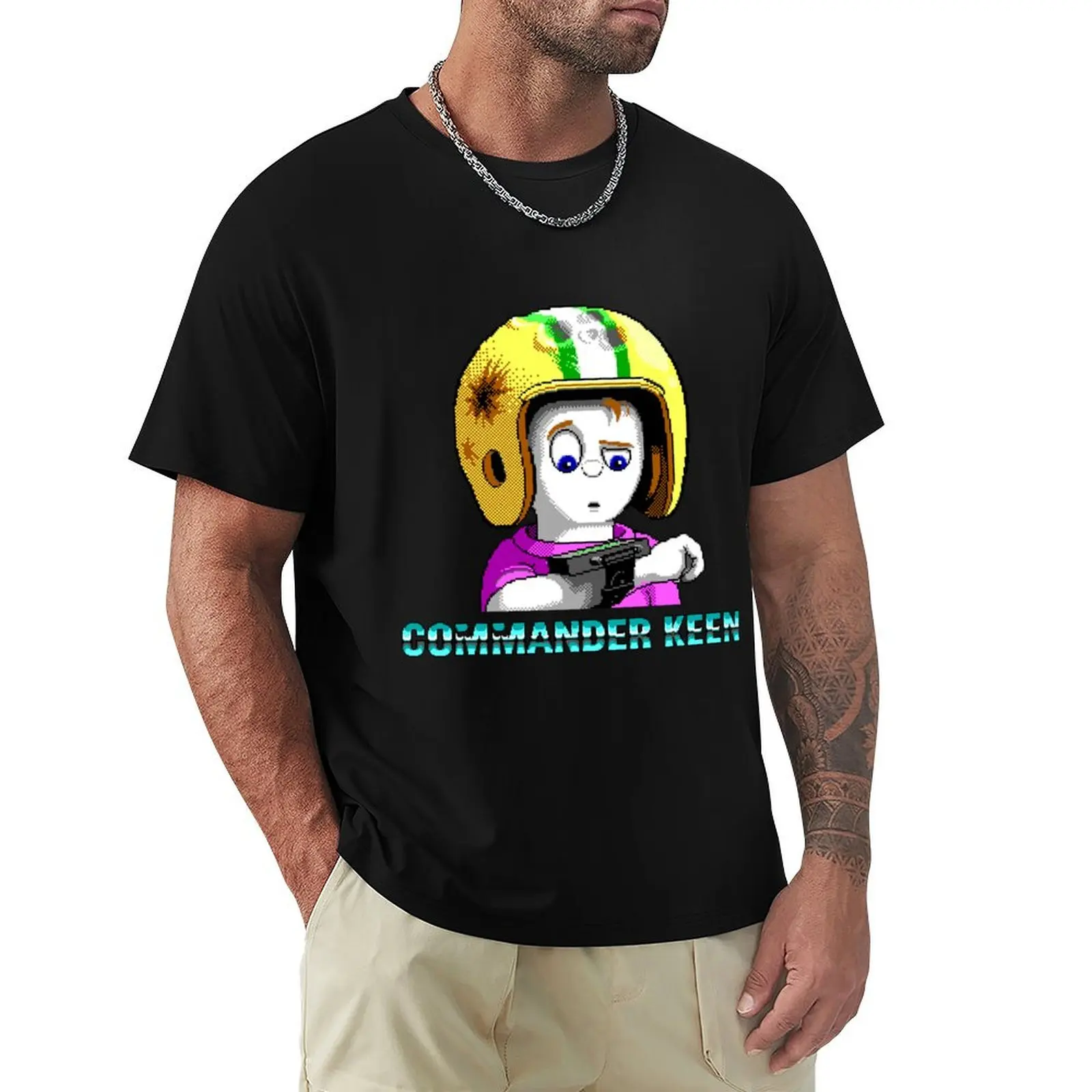 

Commander Keen T-Shirt plus sizes anime shirt clothes for men