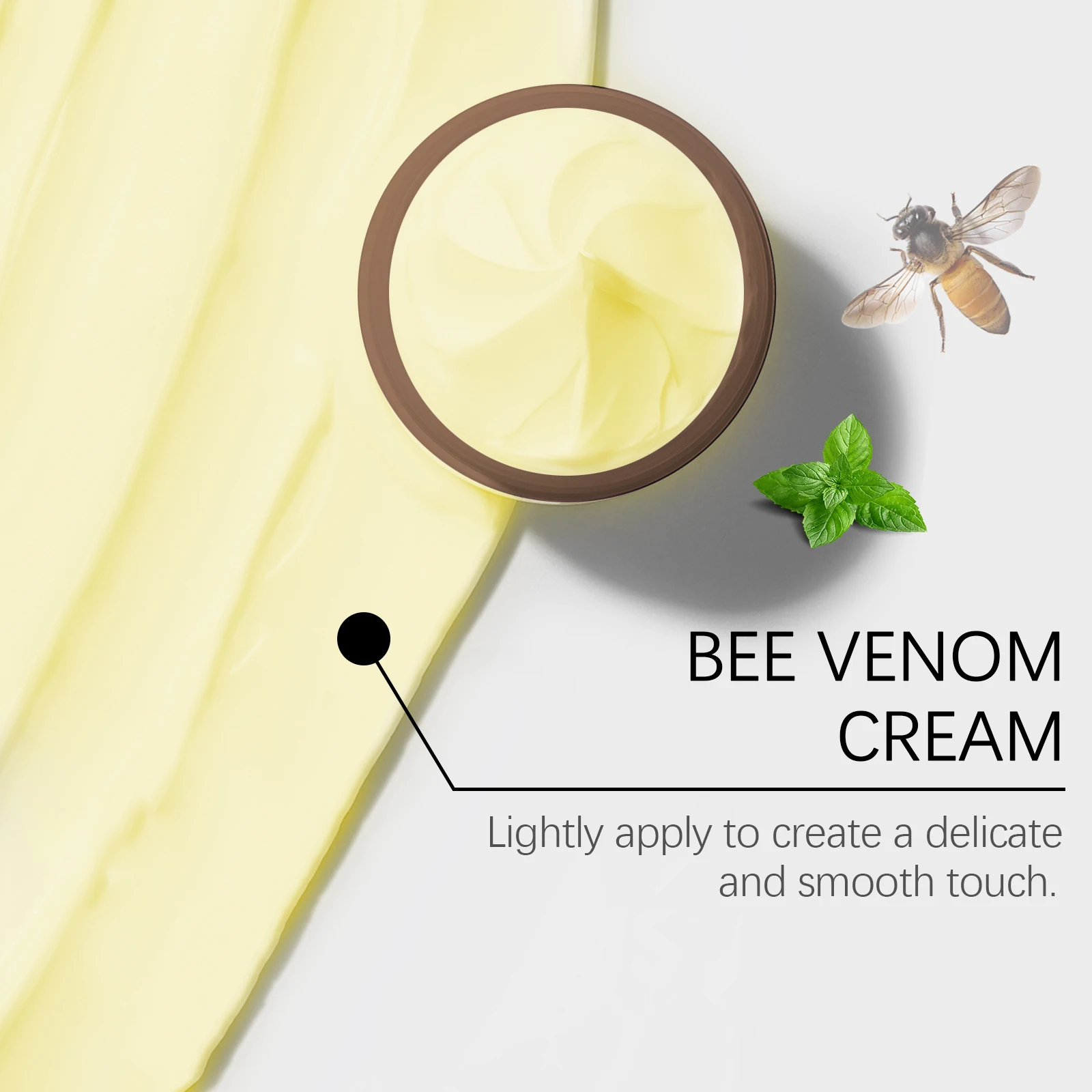 ครีมบำรุงผิวสารสกัดจากพิษผึ้ง ทำความสะอาดผิวอย่างอ่อนโยน ช่วยให้ผิวเนียนนุ่ม ชุ่มชื้น บำรุงผิวกาย