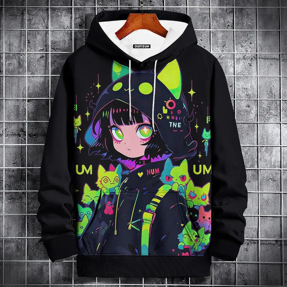 Fashion Men's Hoodie Anime 3d Print Long Sleeve Sweatshirts For Mens Autumn Hoodie Men Women Clothing Oversized Hoodies Pullover