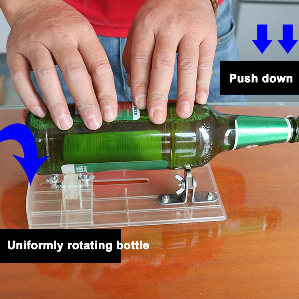 

DIY Glass Bottle Cutter Adjustable Sizes Metal Glassbottle Cut Machine Wine Bottles Crafting Household Decorations Cutting Tool