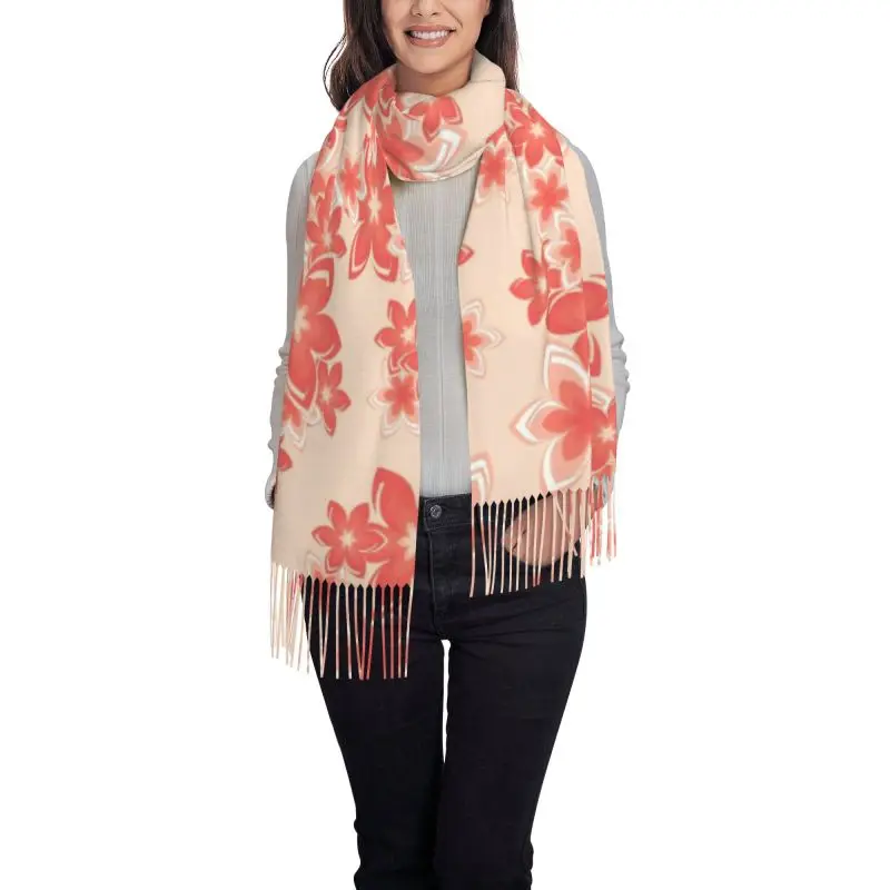 Pink flower print new Wraps model Scarf Cashmere Woman Wool Ladies Scarf Warm Scarf Women's Winter Scarves Autumn