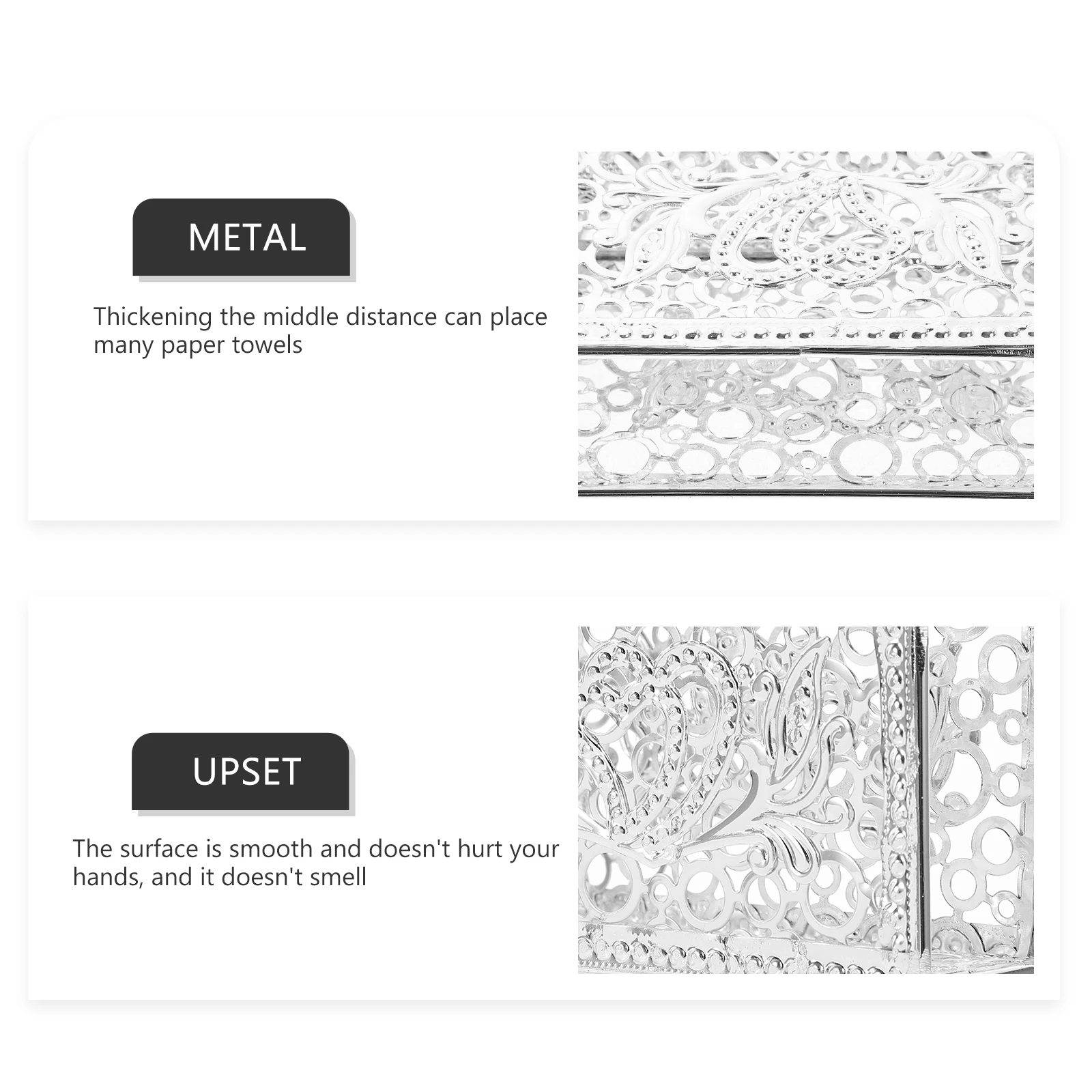 

Metal Holder Table Napkin Stand For Kitchen Bathroom Bar Restaurant Party Tissue Organizer Large Napkin Storage Holder