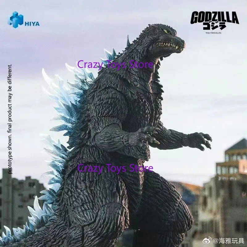 Figurki akcji HIYA 18 cm, seria Exquisite Basic, Godzilla kontra Mecha Godzilla, Godzilla z promieniem termicznym, zabawka anime, prezent - dostępne od ręki.