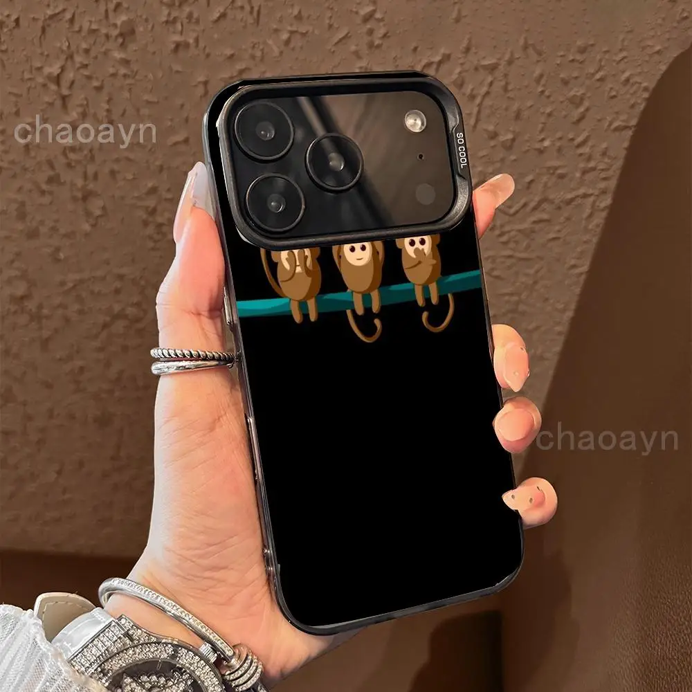 

Monkey pattern design Phone Case case for iPhone17 16 15 14 13 12 11 Pro/ Max/Plus shock-proof rear cover anti-fingerprint