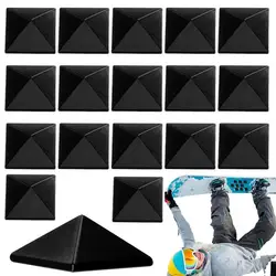 18pcs Snowboard Stomp Pad Zinc Alloy Anti-slip Snowboard Mats Professional Snowboard Grip Improvement Supplies For winter Skiing