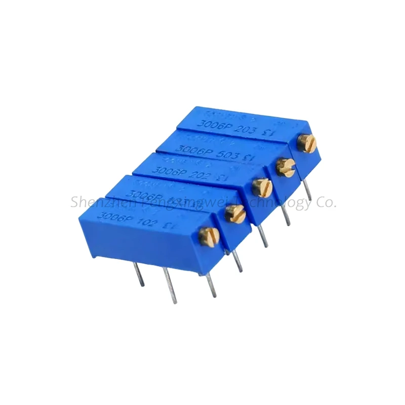 10PCS 3006P 100 ohm ~ 500K ohm Trimmer Potentiometer fdkjgecf Resistor 1K 2K 5K 10K 20K 50K 100K 200K 500K 1M 100R 200R 500R