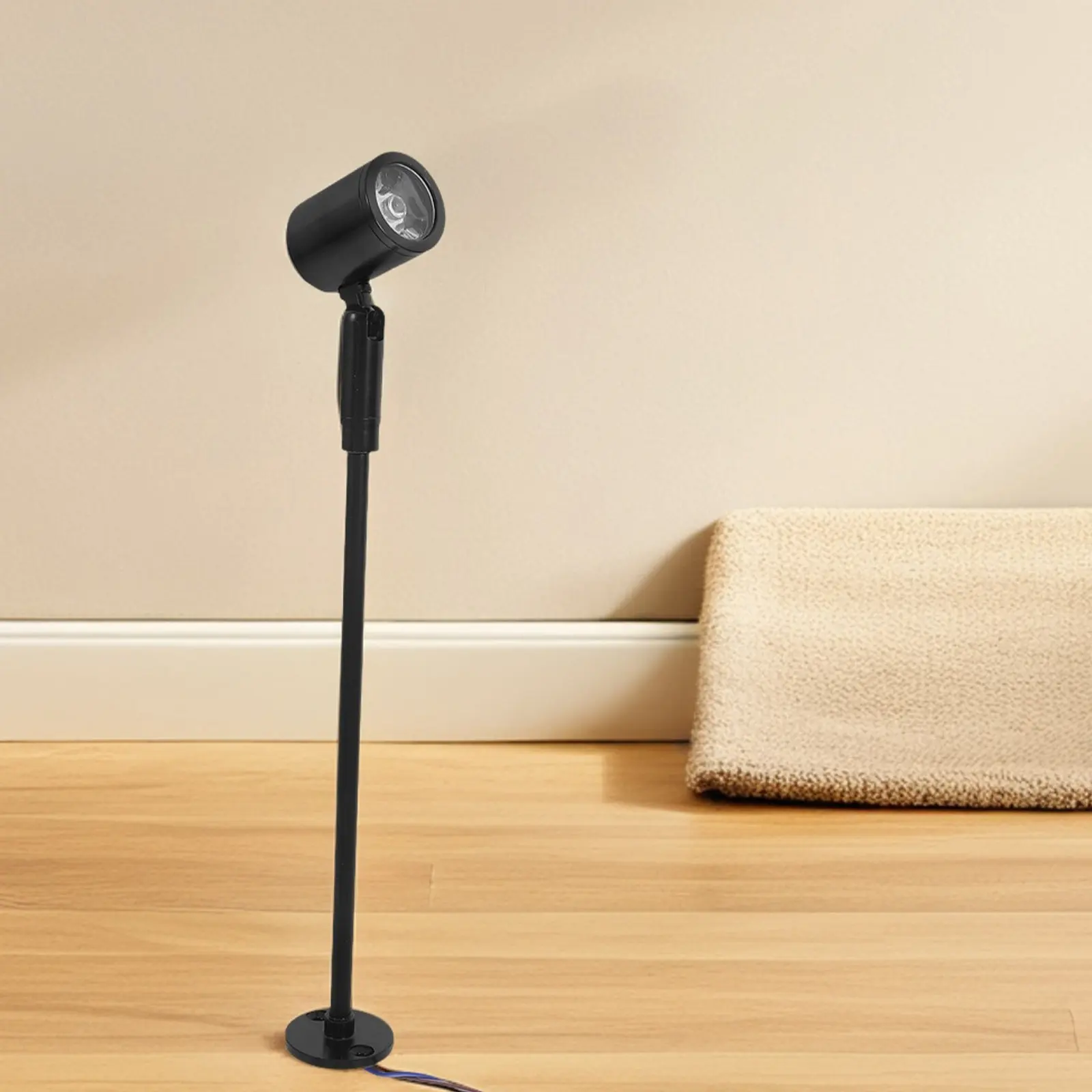 Mini LED Jewelry Spotlight with Adjustable Standing Pole, 6500K Natural White Beam