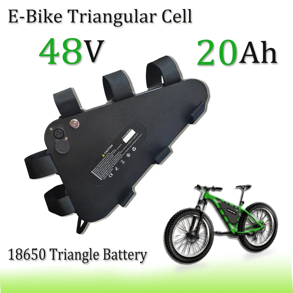 

48V 20Ah 18650 Battery E-bike Triangle Battery 30Ah Huge Capacity 2000W For Electric Bicycle