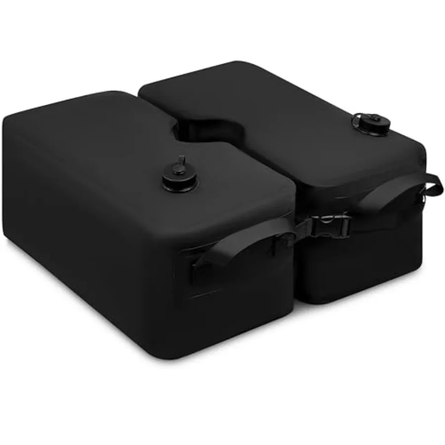 

Detachable Square Umbrella Base Weight Water Bag Black 30L 70Lb Water-Filled Bag for Umbrella Stand Cantilever Base