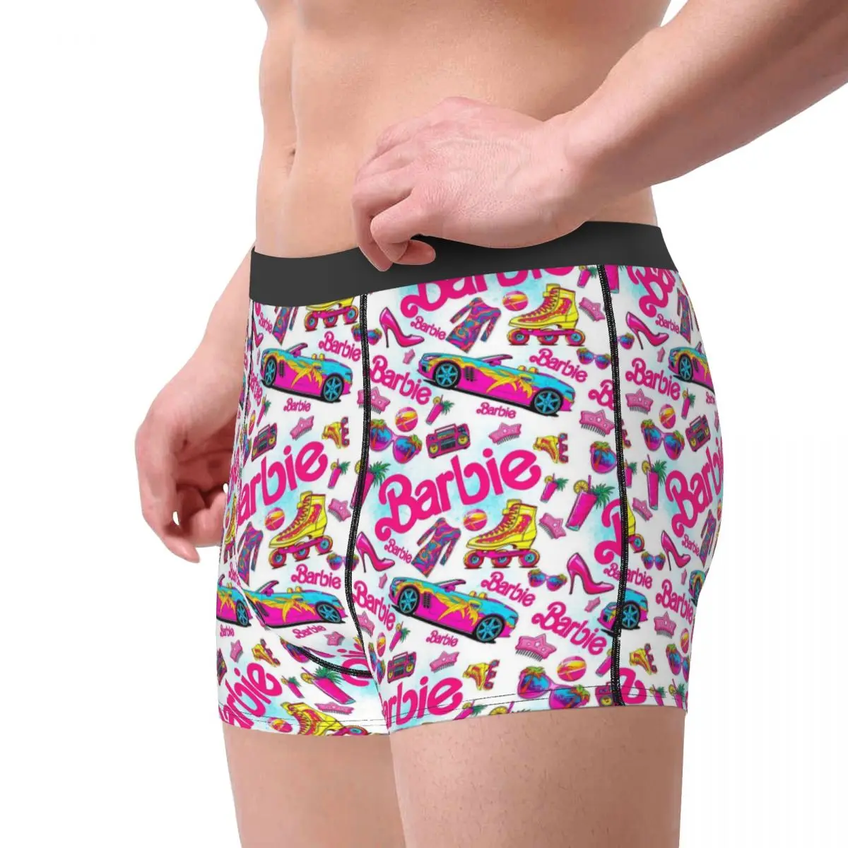 Custom Barbie Underwear Men Breathable Boxer Briefs Shorts Panties Soft Underpants For Homme