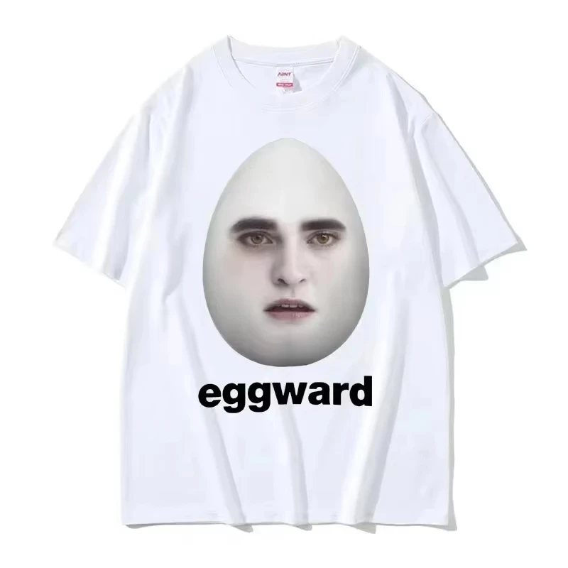 

Twilight Eggward Funny Meme T Shirt men Edward Cullen Parody Humor Tshirt Women Casual Cotton Short Sleeve T-shirt Tops tee