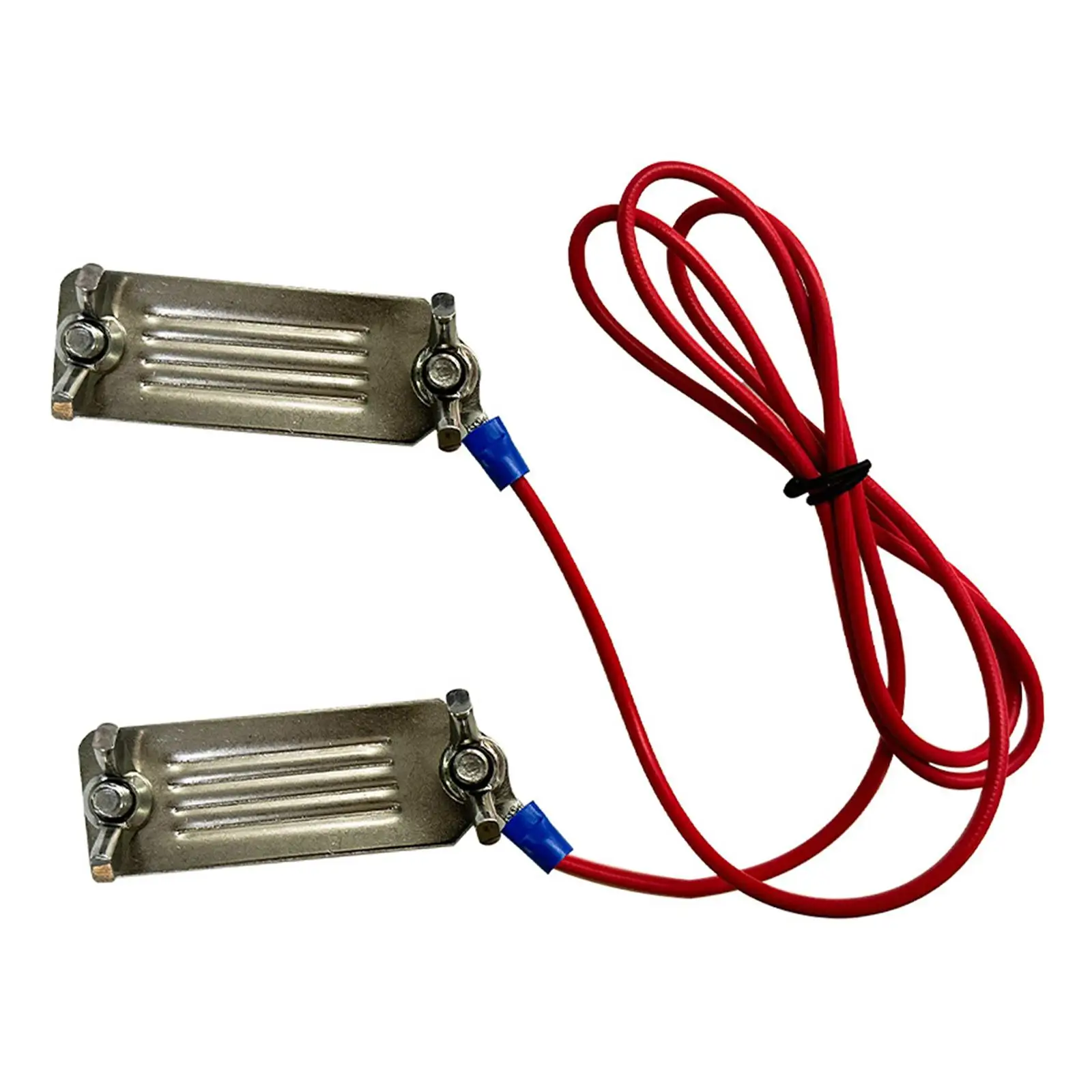 Electric Fence Tape Connector with M8 M6 Terminals Durable Stainless Steel for Farm Livestock Dog Electric Fence