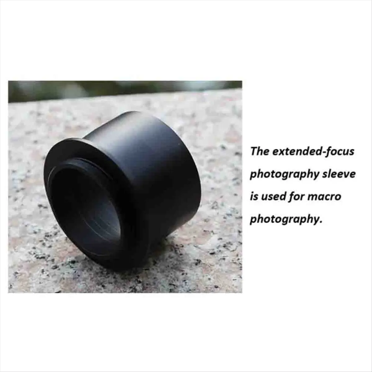 AAAE 2 Inch M48 Telescope Adapter T Ring and M48 D/SLR Camera Mount Astronomical Photography Sleeve(B)
