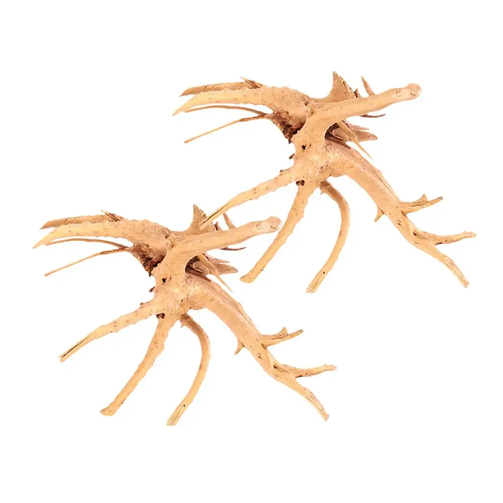 

2Pcs Natural Crafts Aquarium Decor Fish Tank Decorations Reptile Tank naments Pond Accessories Tank Landscaping nament