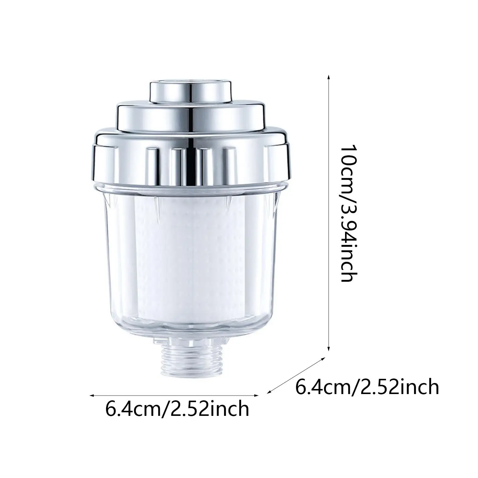 Inline Shower Filter Bath Water Purifier for Kitchen Bathroom Household