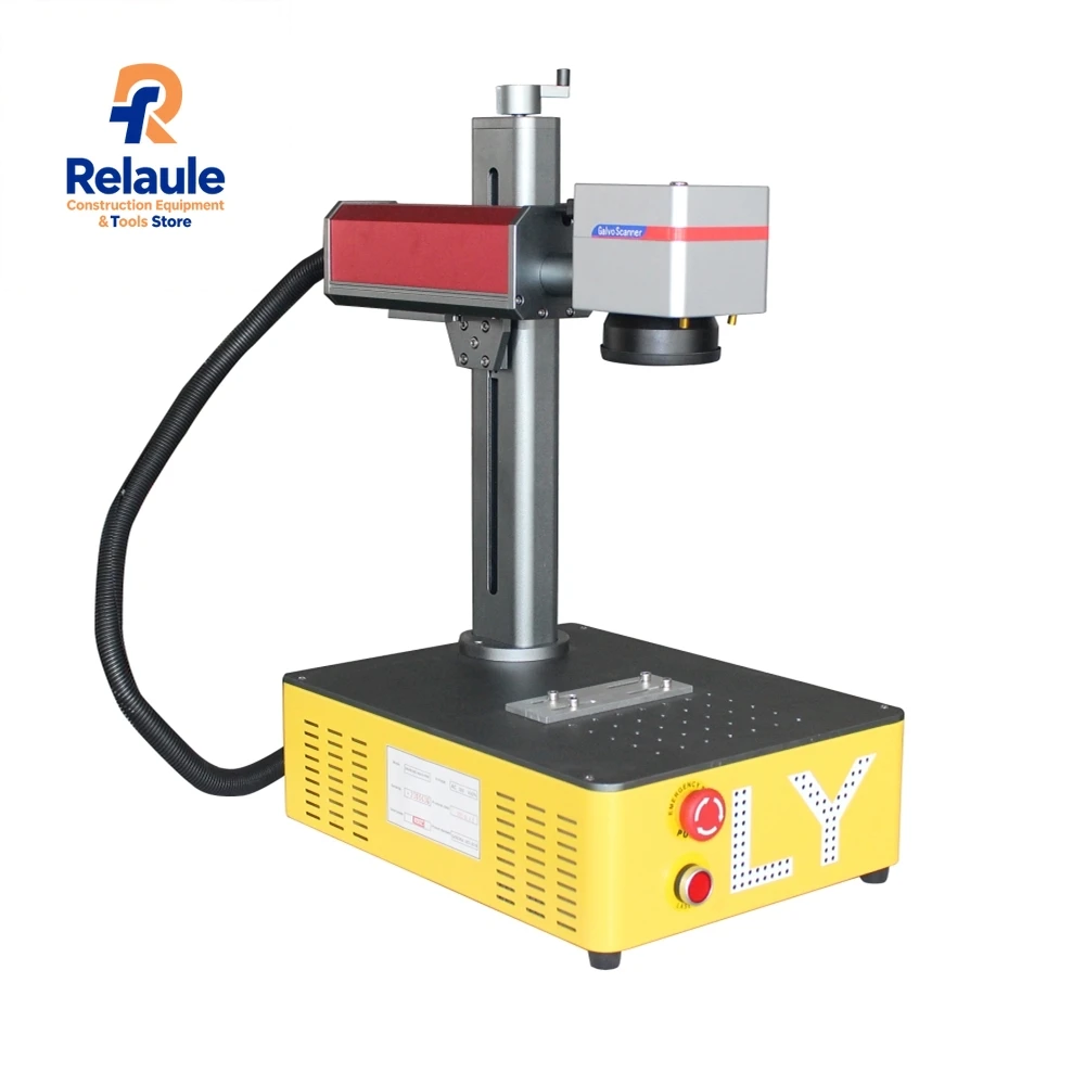 Laser Potente  50W 60W 100W 200W Raycus JPT Mini Desktop 20W Fiber Laser Engraving Marking Cutting Machine for Metal PVC Stuffs