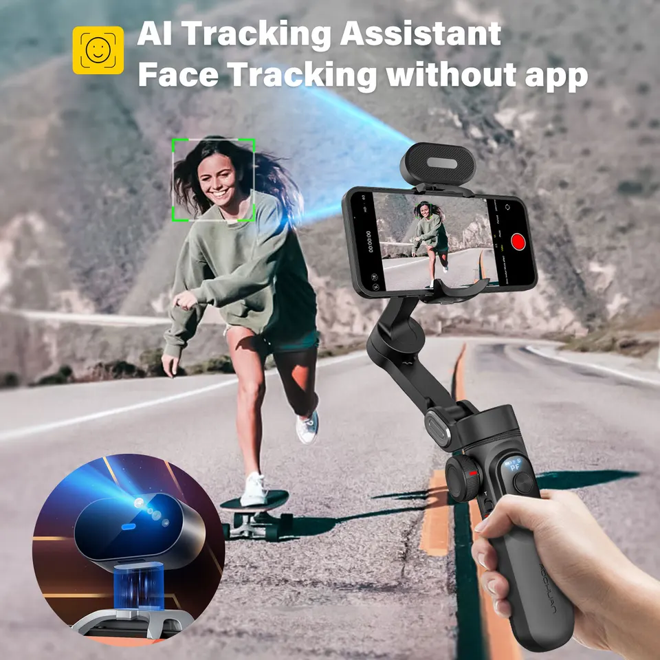 AOCHUAN スマートXPro AI 3軸ジンバル iPhone Android対応