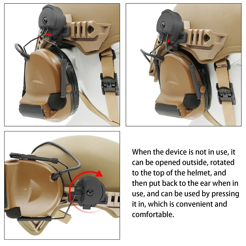 Wendy adaptador táctico de auriculares para casco con riel COMTAC - imagen 3