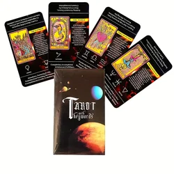 Tarot Cards For Beginners With Meaning On Them, 78pcs-Cards Pocket Size Tarot Learning Deck, Fortune Telling Game