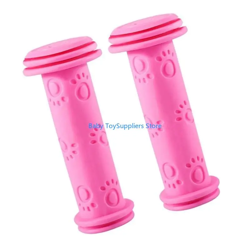 مقابض R1WF غير قابلة للانزلاق ومريحة للدراجة، مقابض مطاطية للدراجة، مقابض دراجة ملونة، ملحقات دراجة الأطفال الصغار للأطفال #3