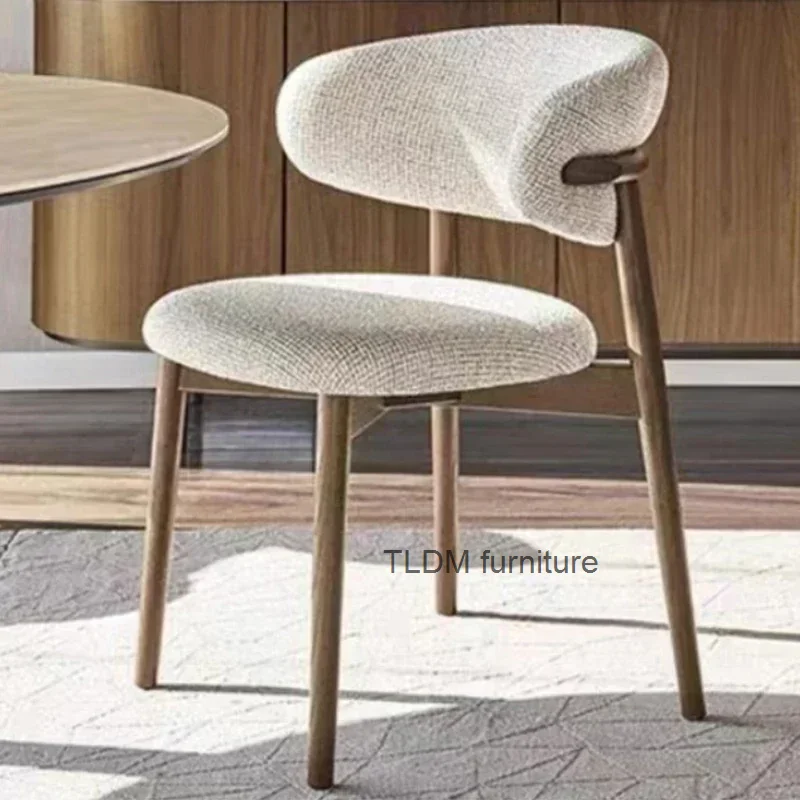 Design Modern Dining Chair Wooden Nordic Mobile Accent Kitchen Elegant Dining Chair Activity Taburete Madera Home Furniture