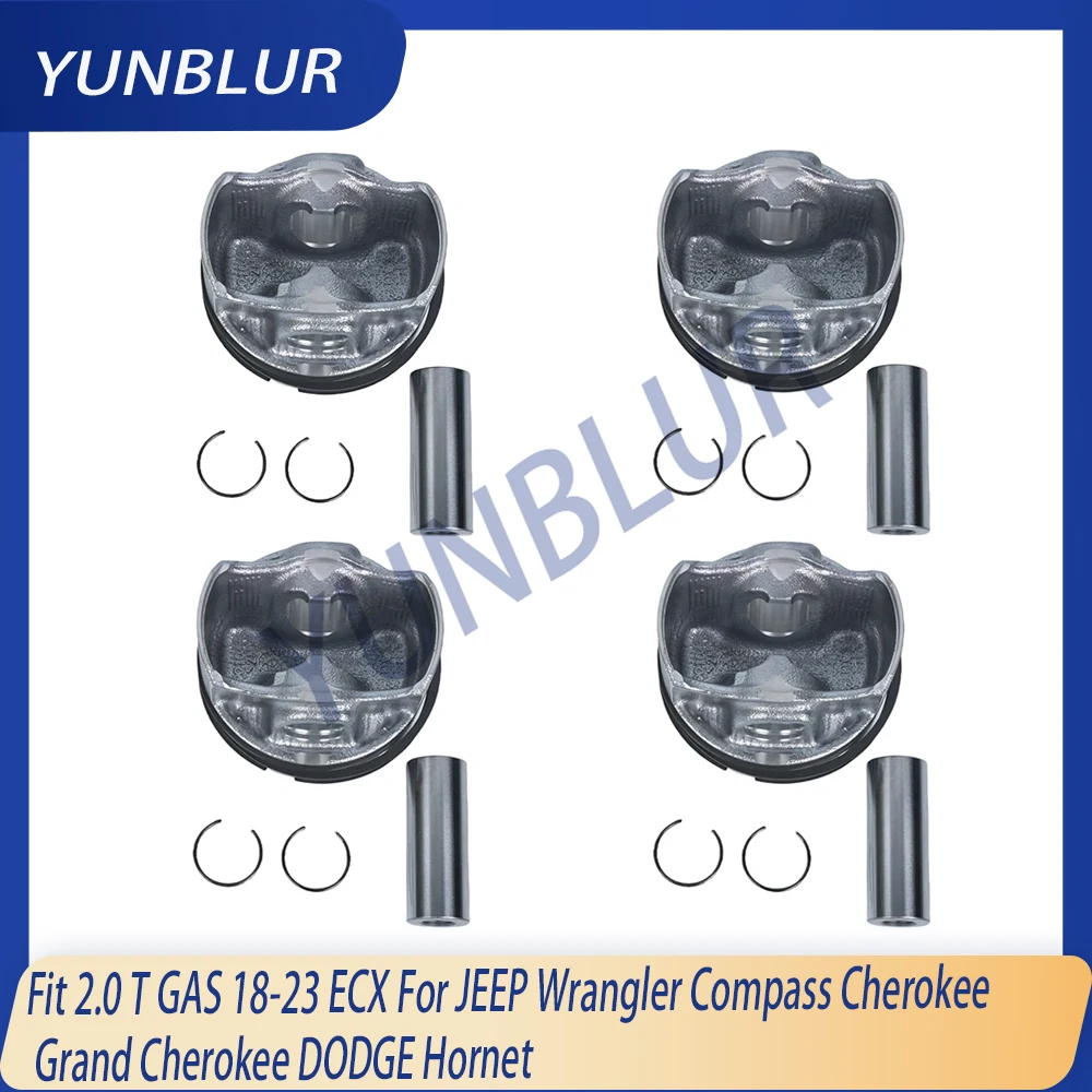 

STD 0.5 ECX Engine Part Piston & Ring Kit Fit 2.0 T GAS 18-23 For JEEP Wrangler Compass Cherokee Grand Cherokee DODGE Hornet