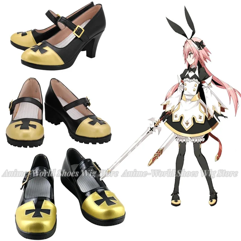 FGO مصير الطلب الكبير صابر أستولفو تأثيري أحذية هالوين كرنفال أحذية مصنوعة حسب الطلب