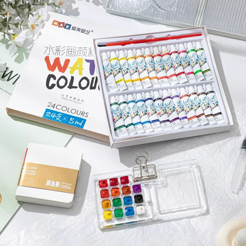 Travel Watercolour Paint Palette Set Mini Pocket Artist Watercolor Paint Palette Travel Sets For Painters Artists Students