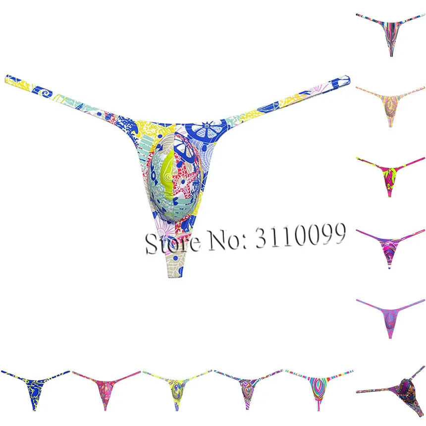 Men's Contour Bikini Thong Pouch String Bodybuilding Physique Posing Tanga Underwear