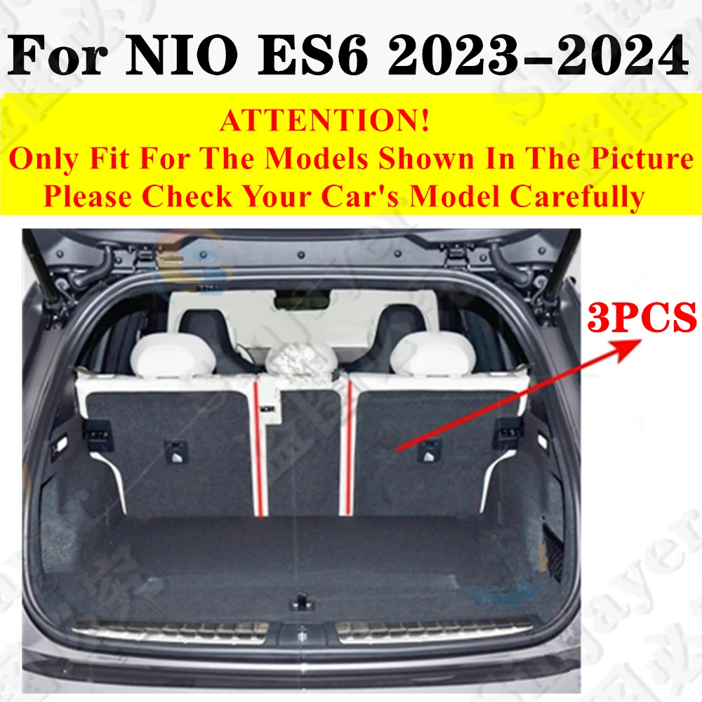 High Side Car trunk mat for NIO ES6 2024 2023 Tail Boot Tray Luggage Pad Rear Cargo Liner Protect Cover Interior Accessories