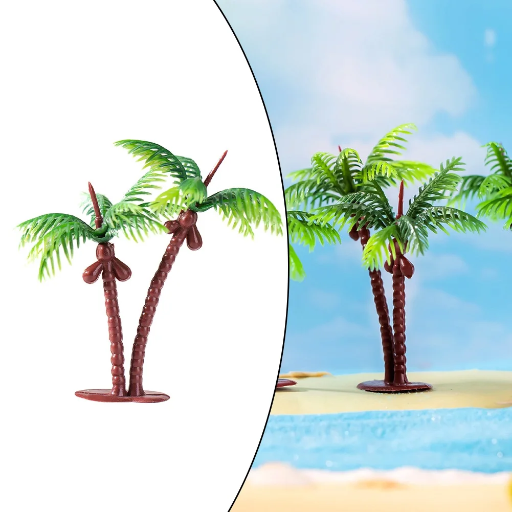 Miniature Tree Simulated Tree Coconut Tree Garden Accessories Landscape Double Coconut Tree Model Simulated Coconut Tree