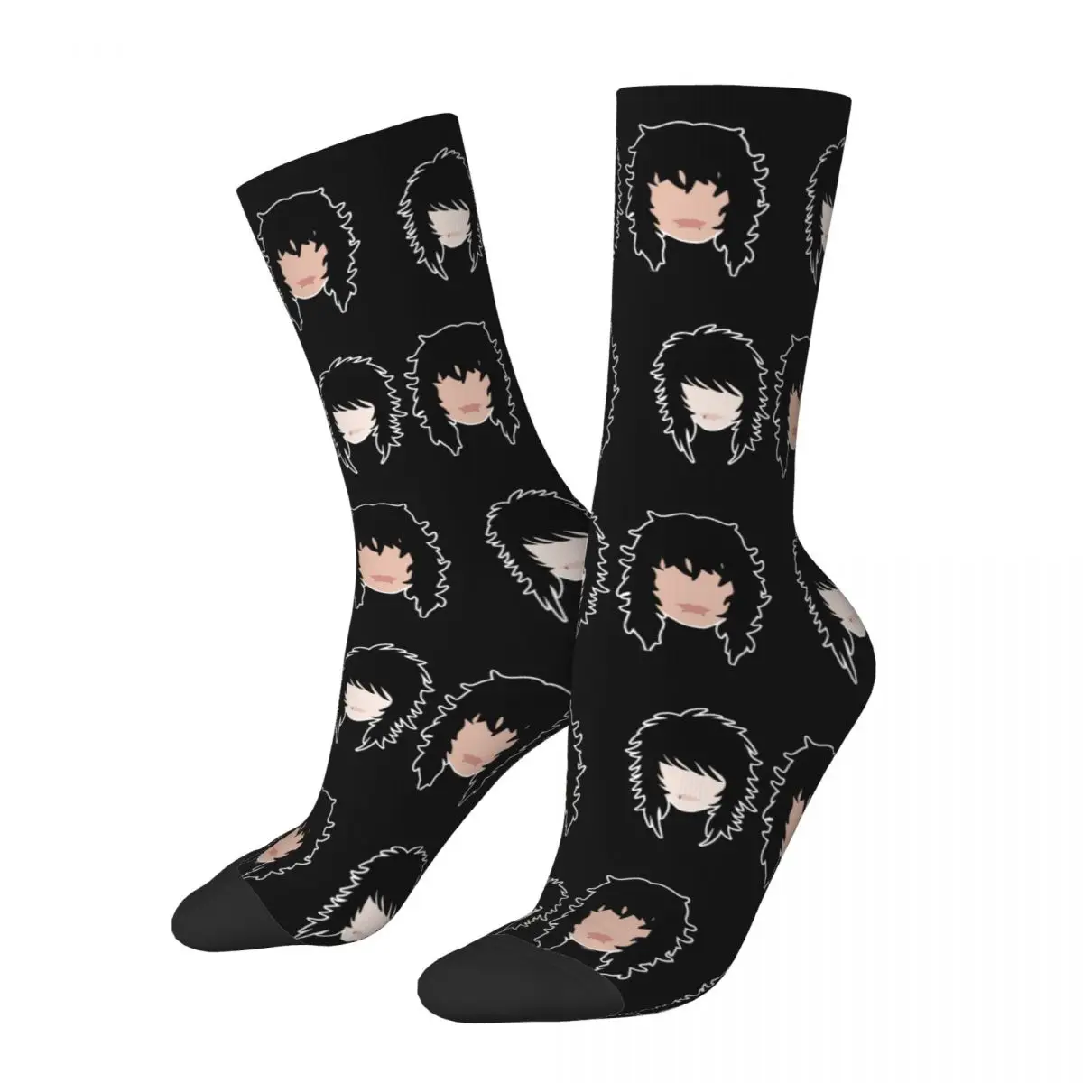 Casual Johnnie Guilbert And Jake Webber Skateboard Socks The Tinas Band Polyester Long Socks for Women Men Non-slip