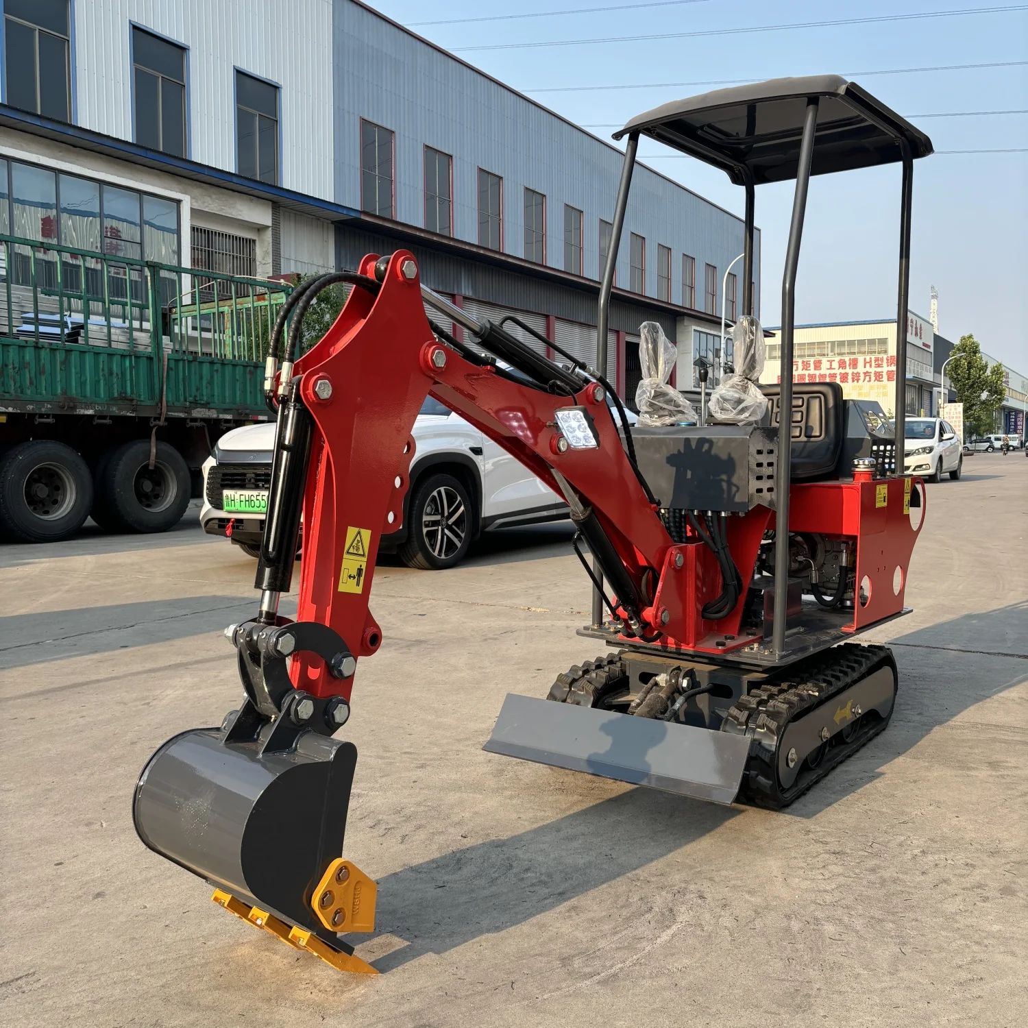 Mini pelle CE Epa Euro 5 à haute efficacité de travail, cabine multifonctionnelle personnalisée, livraison rapide, mini-pelle de 1 tonne