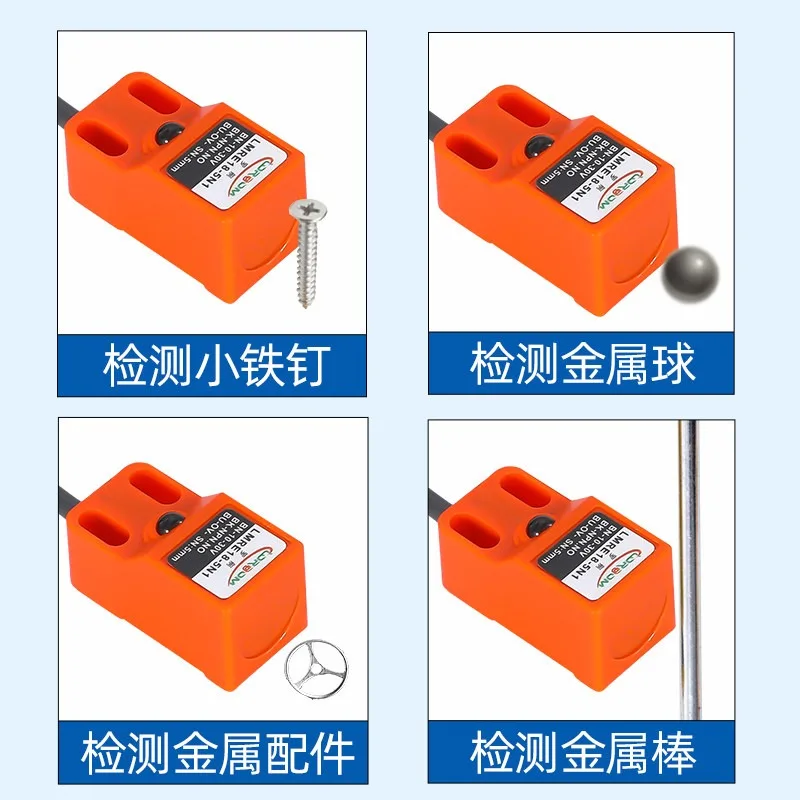 LMRE18-5N1 Square Inductive Proximity Switch DC 3-Wire SN04-N Sensor NPN Normally Open