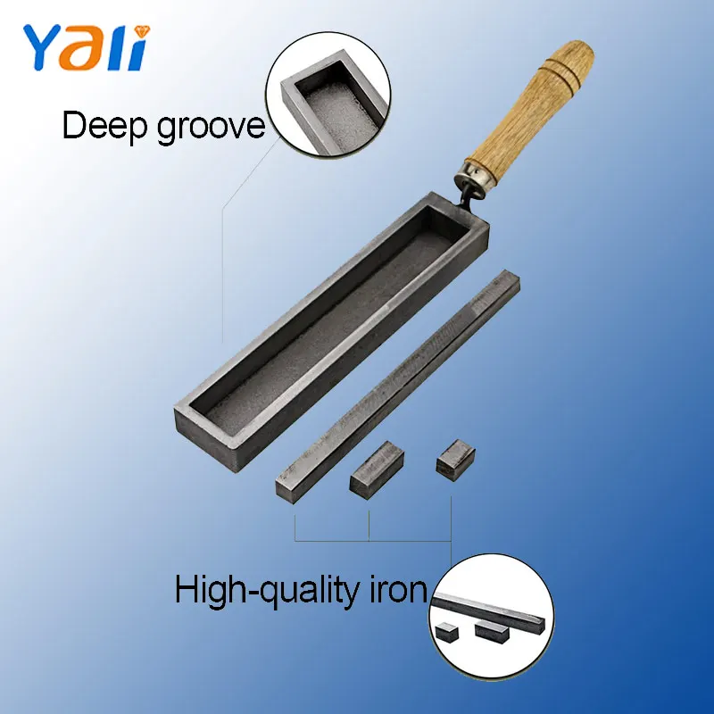 Molding Groove Ingot Mould Adjustable Oil Groove Chisel With Handle For Gold Silver Copper Casting Melting