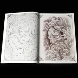 Tattoo Book Design for Body Art, God Monkey, Snake-like Worship, Crane, Permanent Makeup, Tattoo Supplies and Accessories, A4
