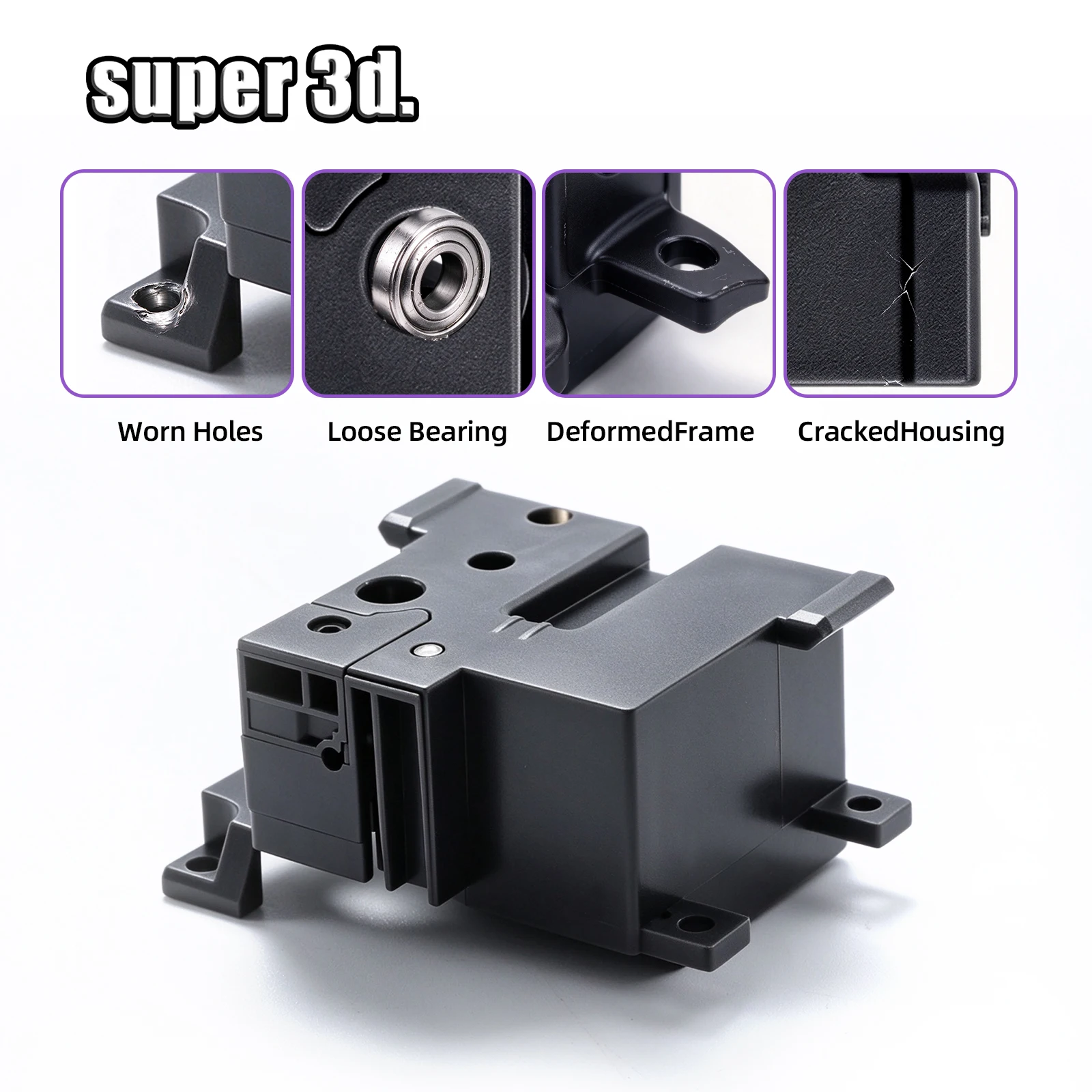 For Bambu Lab P2S Extruder Front Cover Assembly Replacement Part For Bambulab P2S 3D Printer Parts Protective Cover Accessories