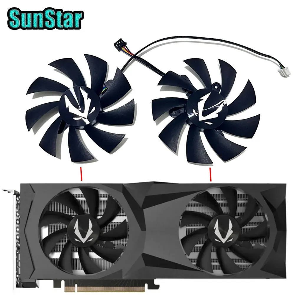 New GA92S2U 87MM 4PIN DC 12V 0.46A video card cooling fan,For ZOTAC GeForce RTX 2060 2070 SUPER ,RTX 2070 2080 AMP video card