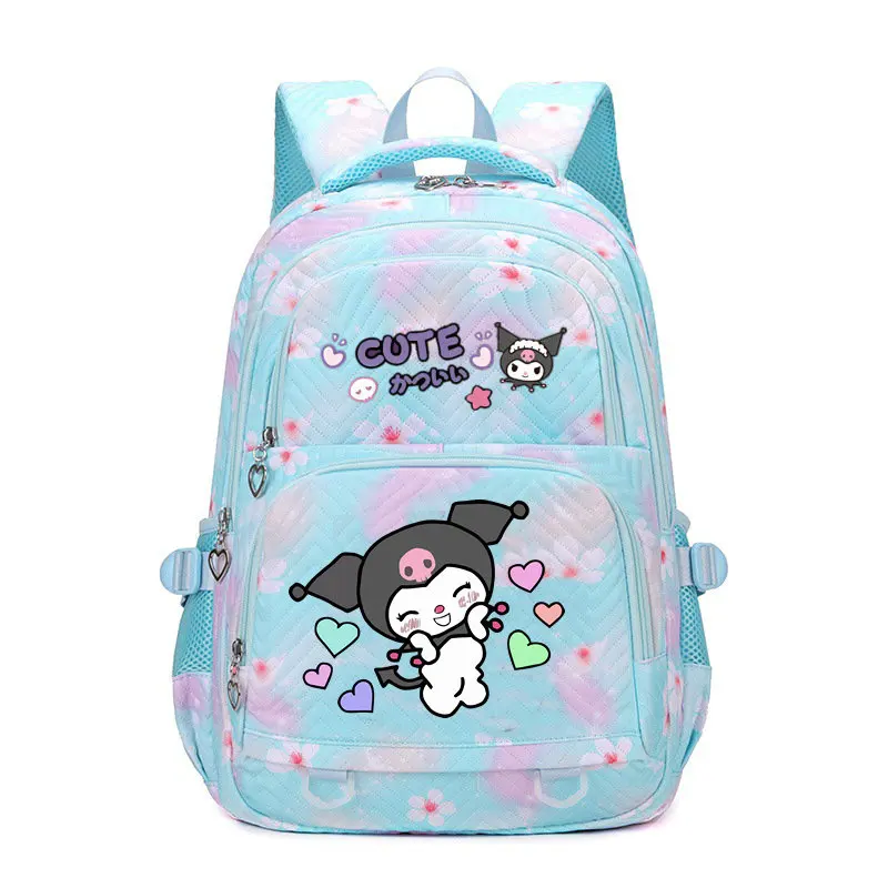 Cartable de dessin animé étanche Kuromi pour femme, sac à dos de voyage pour femme, cartable pour adolescentes, cartable Mochila