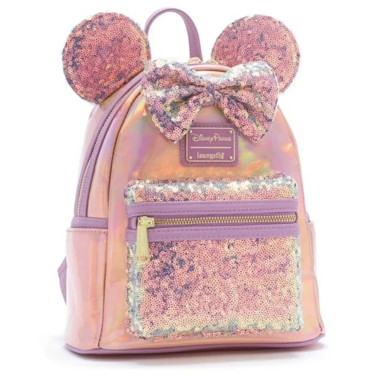 Mickey en Minnie Mouse rugzak met pailletten Een modieuze en schattige tas Dubbele schoudertassen Leuke tas Outdoor vrijetijdstas Meisjescadeau
