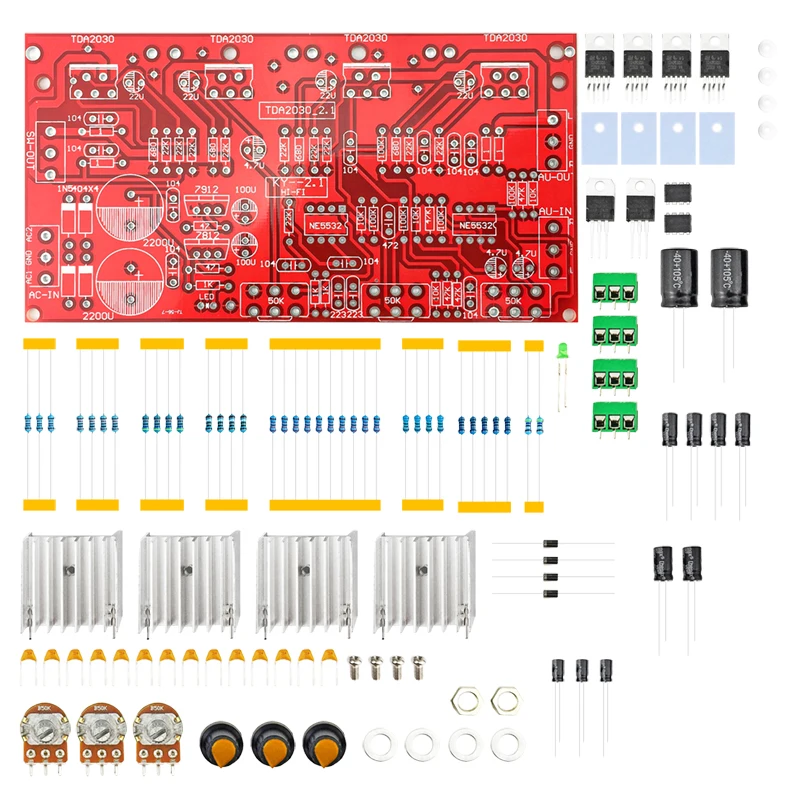 TDA2030 Power Amplifier Welding Kit Electronic DIY Kit for Adults Electronic Spare Parts Self Assembly Components
