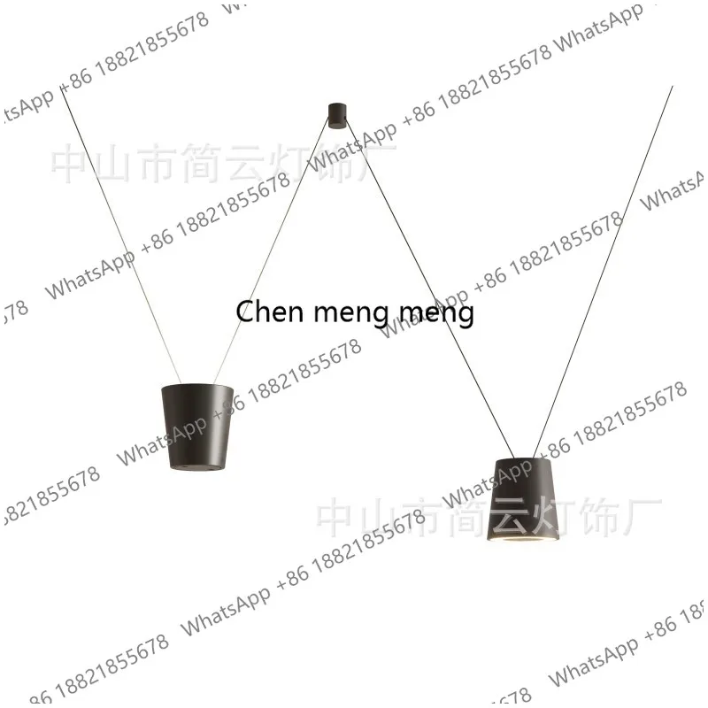 

Factory direct sales free creative line chandelier restaurant bar living room hotel front desk personalized combination lamps