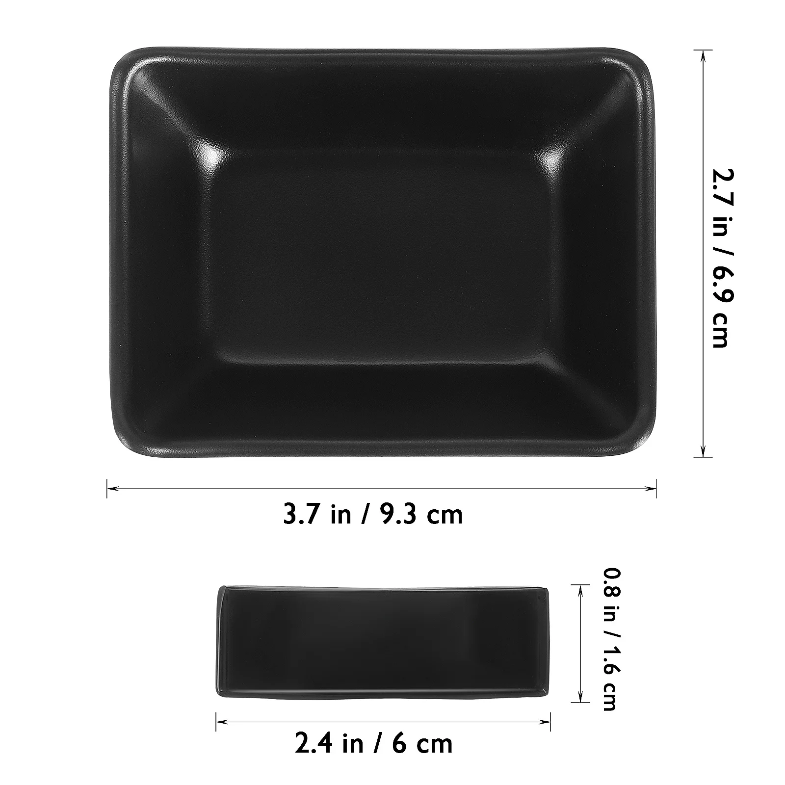 

4Pcs Elegant Dipping Bowls Sauce Dishes with Chopstick Holders for Table Decoration Dipping Sauce Cups Chopsticks Rest